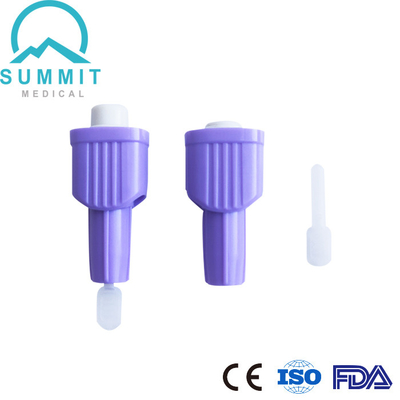 Bistouris supérieurs de sécurité de bouton poussoir 30G 1.6mm pour l'échantillonnage confortable de sang