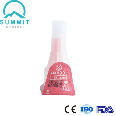 32G 4mm Pen Needles For Insulin Pens 100 morceaux de couleur de pêche